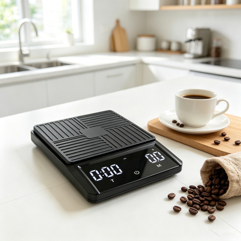 プロ仕様のドリップコーヒースケール、0.1g精度、スマートタ - Kitchen Scale Precise のレビューと価格